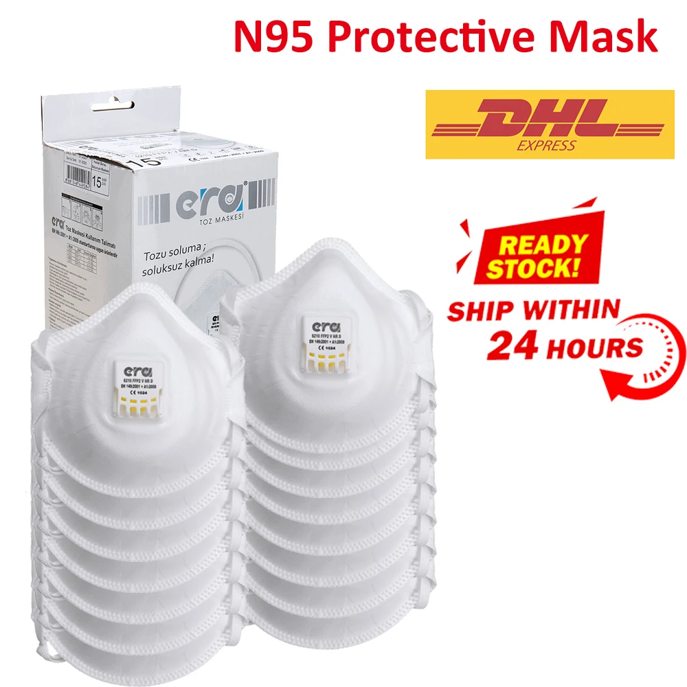 

Face Mouth N95 Mask FFP2 Masks With Valve Filter Anti Pollution Dustproof Flu Hygiene Face Mask