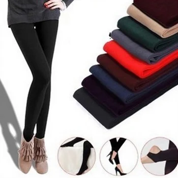 

Women Winter Warm Soft Leggings Thick Fleece Lined Thermal Stretchy Slim Pants TY53