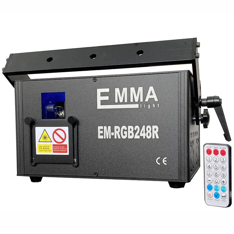 Мульти Цвет DMX512 2 Вт Rgb лазерный интерференционный эффект светильник Звук