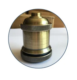 Green patina Классический ретро держатель лампы edison розетка E27 лампа база жемчуг черная люстра аксессуары E27 держатель лампы - Цвет: Green patina
