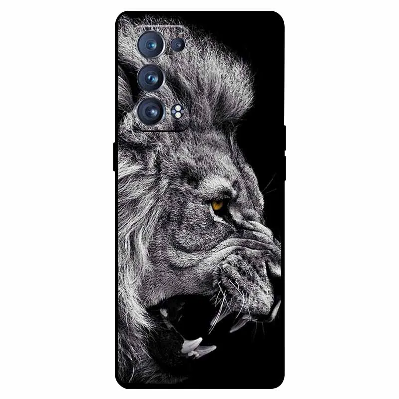 Shockproof Soft Silicone TPU Back Cover for Oppo Reno 6 Pro 5G - Cute and Durable