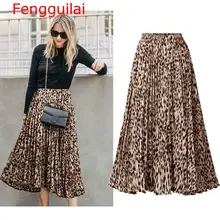 ^^Best Offers Plus Size Leopard Print Skirts Womens New Spring Autumn A Line Pleated Long Skirt Casual High Waist Maxi Skirts Woman Streetwear ^^Best Offers Plus Size Leopard Print Skirts Womens New Spring Autumn A Line Pleated Long Skirt Casual High Waist Maxi Skirts Woman Streetwear