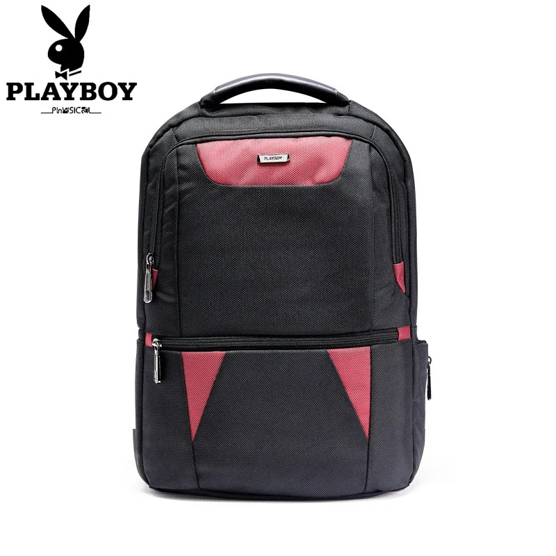 

PLAYBOY Men Backpack Youth Schoolbag Business Computer Bag WOMEN'S Bag Large Capacity Travel Fashion Backpack