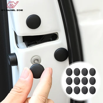

12PCS/Lot Car Door Lock Screw Protector Stickers Cover For Toyota C-HR 2016 2017 Camry 2017 2018 Prado 2010-2018 Corolla