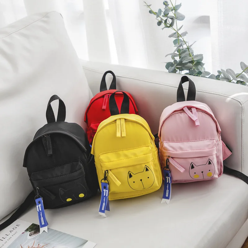 

Korean-style 2019 Spring And Summer New Style Cool Kindergarten School Bag Cute Cat Men And Women Backpack Versatile qin zi bao