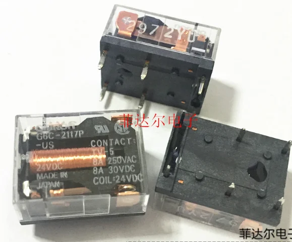 

wholesale 10pcs/lot relay G6C-2117P-US-24VDC