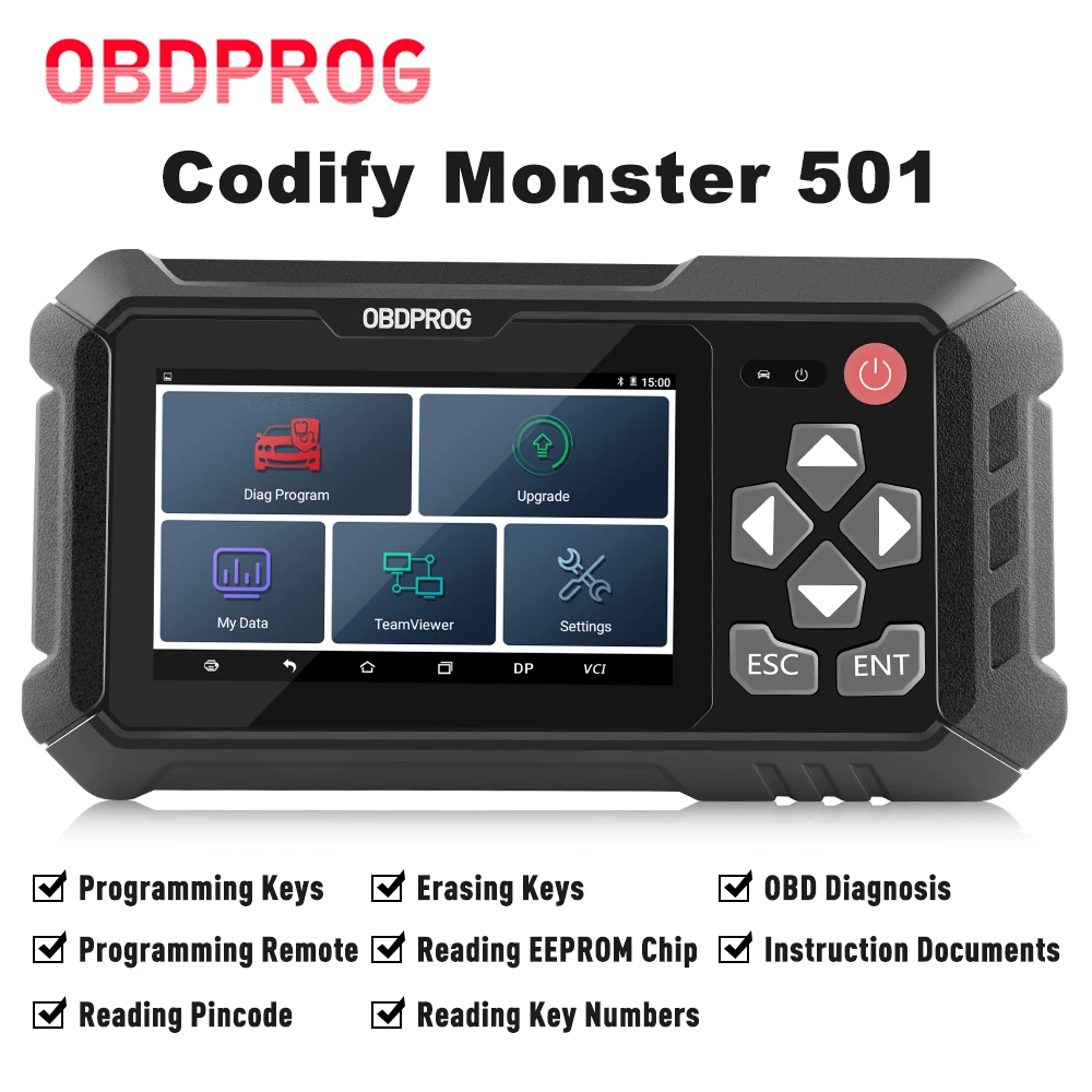US $399.00 OBDPROG 501 OBD2 Professional Programming Remote Keys Auto Diagnostic Tools Master OBDII EOBD Diagnosis Pincode Reading For Car