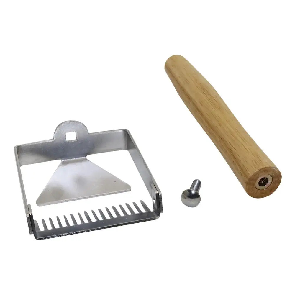 Stainless Steel Wooden Handle Needle Type Honey Scraper Cutting Honey Comb Knife Scraping Shovels Beekeeping Beekeeper Supplies beekeeping tools beekeeping accessories beekeeping knife