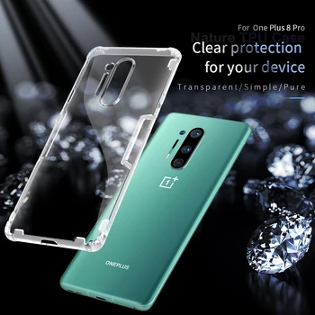 

Nillkin Good hand feeling Transparent TPU Nice Nature Simple Clear Soft Silicon Cover Global Version Case For OnePlus8 8Pro