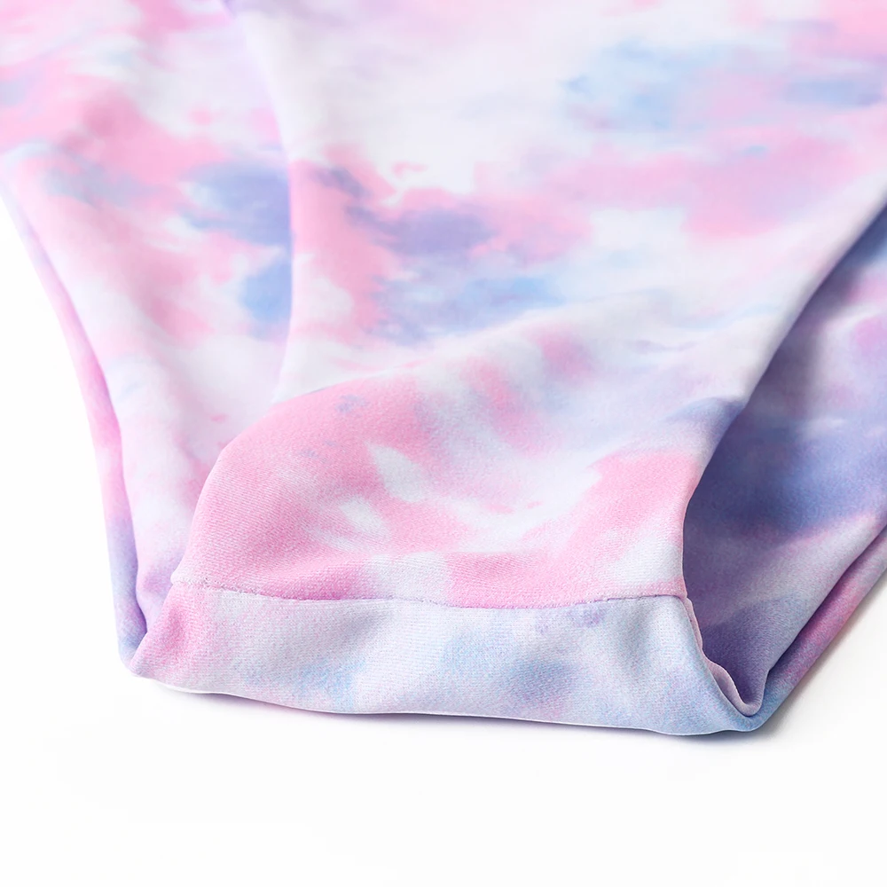 Бикини с высокой талией 2020 женский купальник Tye Dye комплект бикини однотонный
