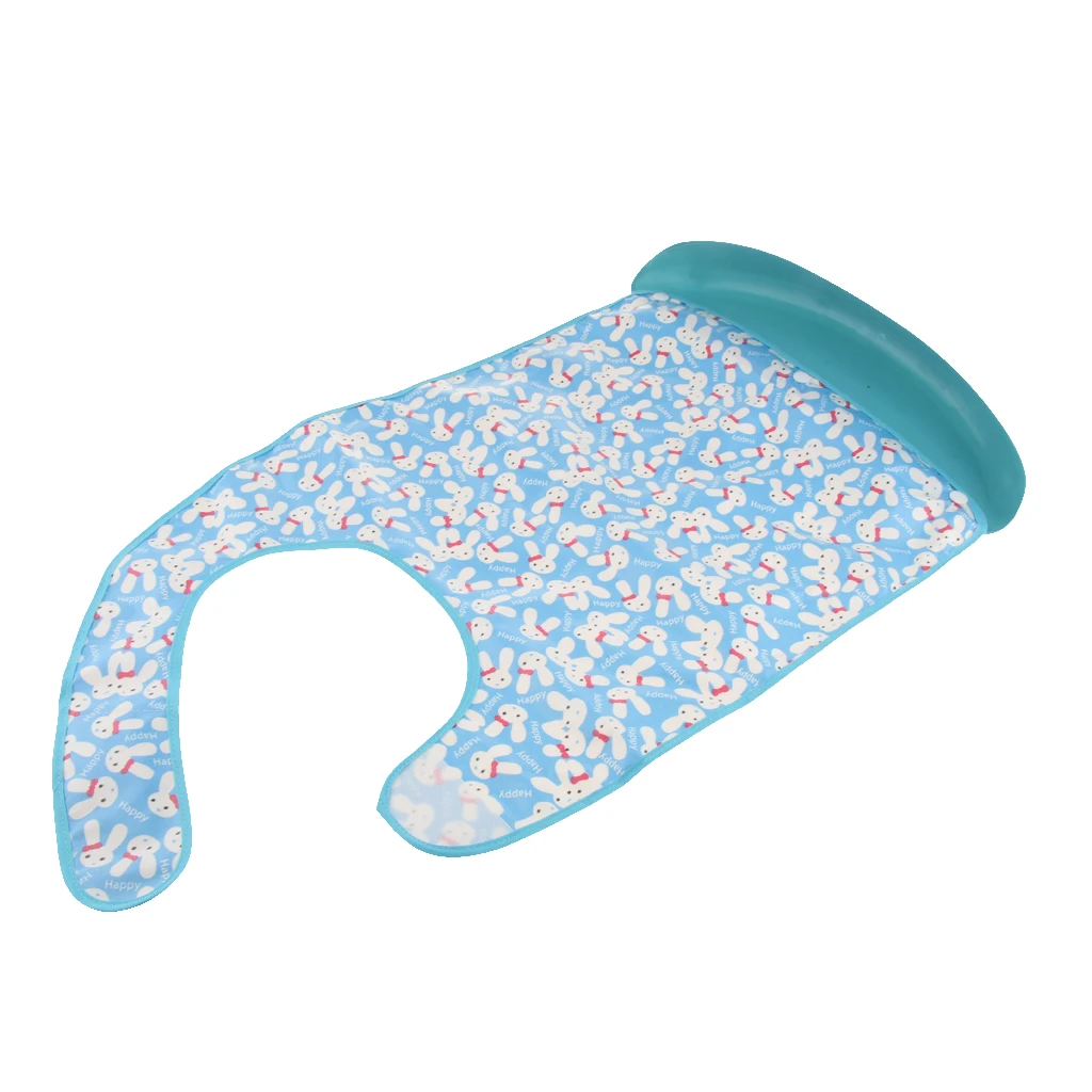 Women Men Large Adult Bib Reusable Washable Clothing Eating Mealtime Protector with Crumb Catcher