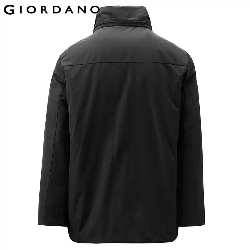 Giordano/мужские пальто со съемным капюшоном и стоячим воротником, ветрозащитная куртка с несколькими карманами на молнии, Casaco Masculino 01079649