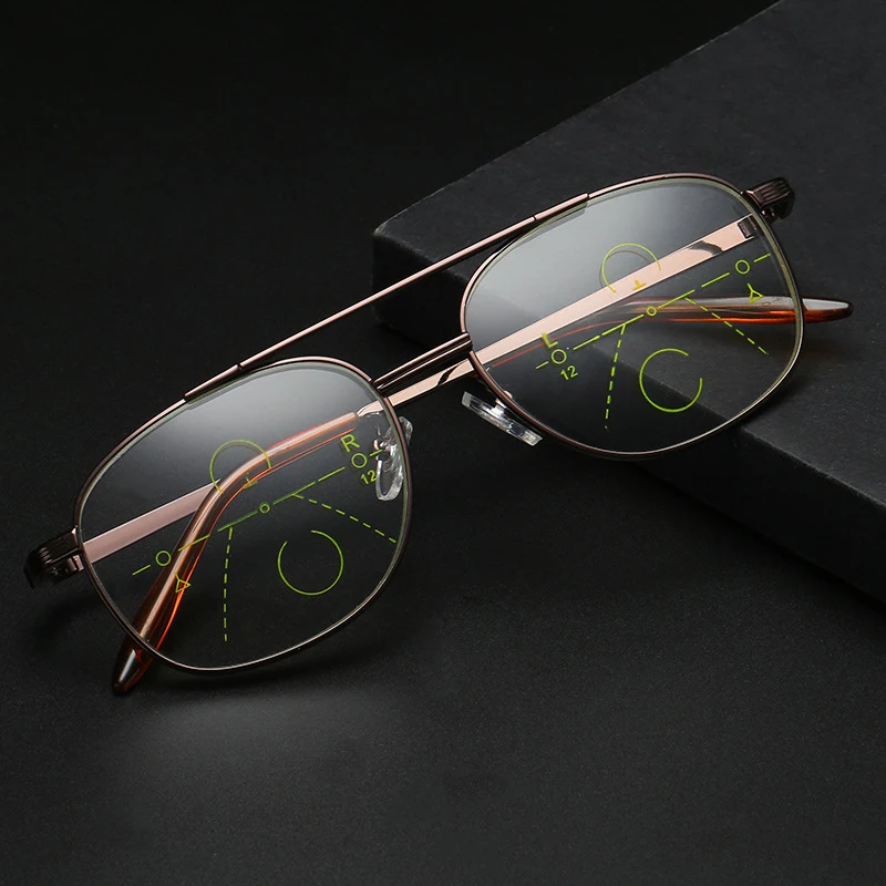 

Progressive Multifocal Reading Glasses Men Women Bifocal Presbyopia Eyewear Near Far Sight Hyperopia Diopter 1.0 1.5 2.0 2.5 3.0