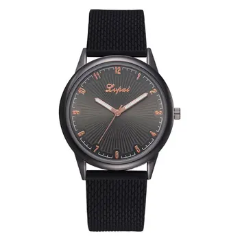 

Women Watches Silicone Colorful Strap Fashion Quartz Watch Gold Color Elegant Wise Classic Design Watchband Classic Round Dial