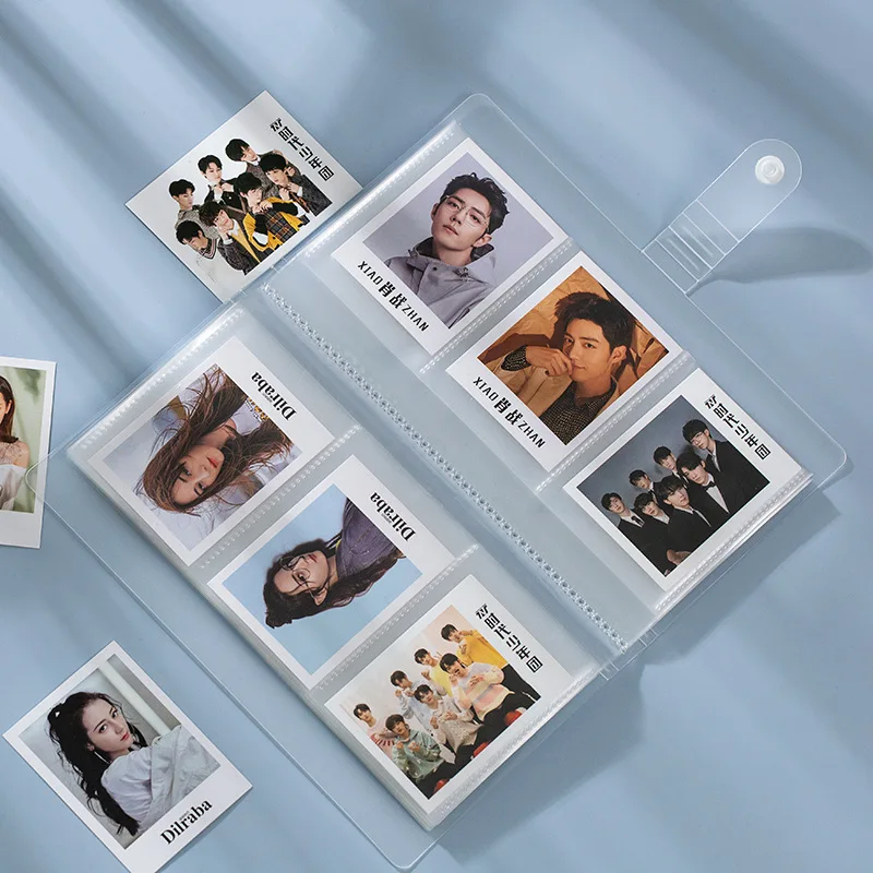 Transparent Photocard Holder Book Photocard Sleeves Binder Business Card Book Holder Card Protectors Sleeve Pages stationery organizer