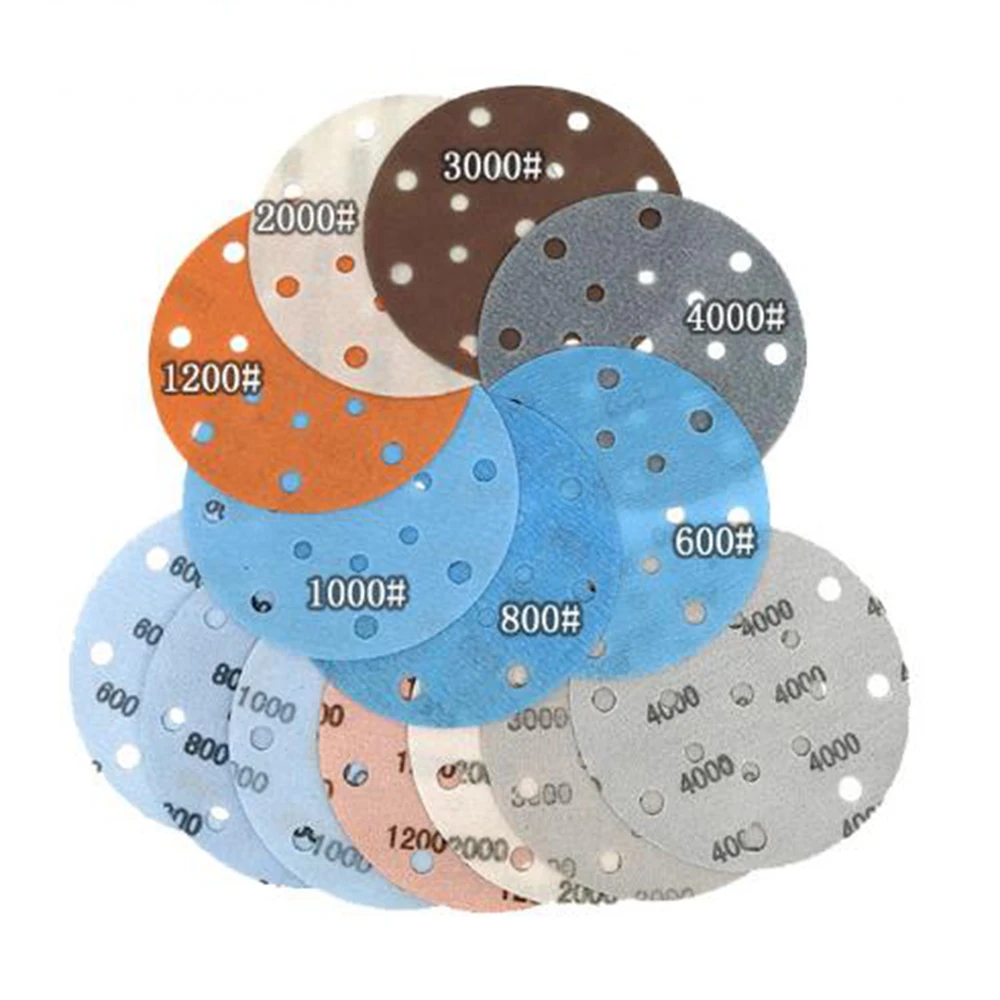 

45pcs 17Holes 6 Sanding Paper 600-5000 Grit Sandpaper Backer Pads Abrasive Disc