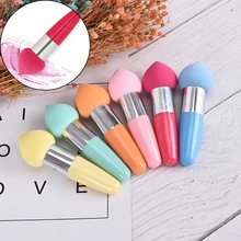 1 шт. профессиональная ручка спонж пуховка для нанесения основы под макияж красота ручка макияж губка