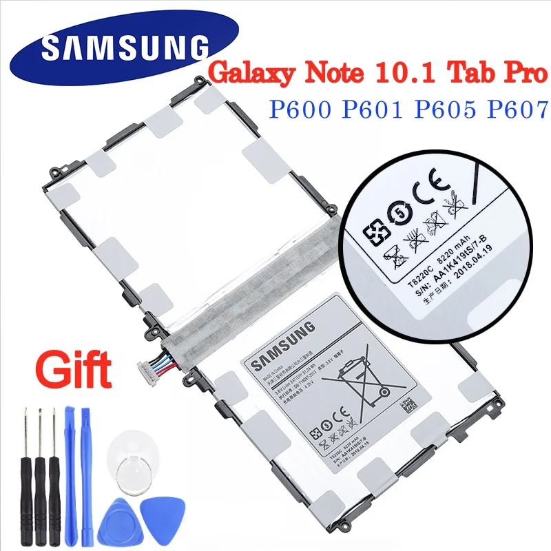 Аккумулятор T8220E T8220C 8220 мач для Samsung GALAXY Note 10 1 Tab Pro P600 P601 P605 P607 планшетов и с