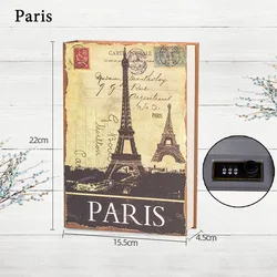 Secure Lock Book - Shaped Hidden Safe: Discreet Simulation for Valuables and Cash Storage (Paris)