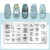 PICT YOU Nail Stamping Plates Letter Line Design Stainless Steel Stamping Template Nail Design Nail Art Image Plate