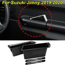 2шт Автомобильный подлокотник дверь контейнера ручка ящика для хранения карман для Suzuki Jimny Черный Авто Дверной ящик для хранения es аксессуары