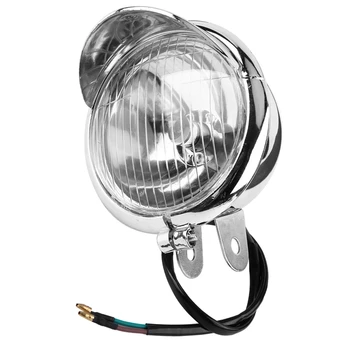 

Universal Motorcycle Led Chrome Headlight Lamps Fog Spotlight Super Bright Light Motorbike Front Fog HeadLight Car-styling
