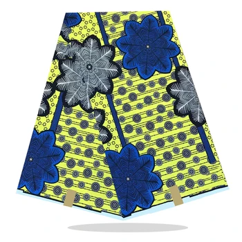 

Nigerian Wax Prints Fabric 100%Cotton Fabric Veritable High Quality Ankara African Wax Printed Fabrics 6 Yard For Sewing RV13-97