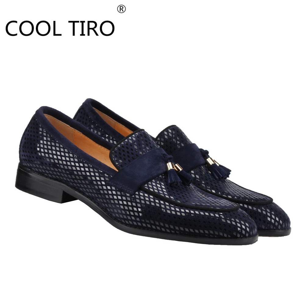 black shiny loafer shoes