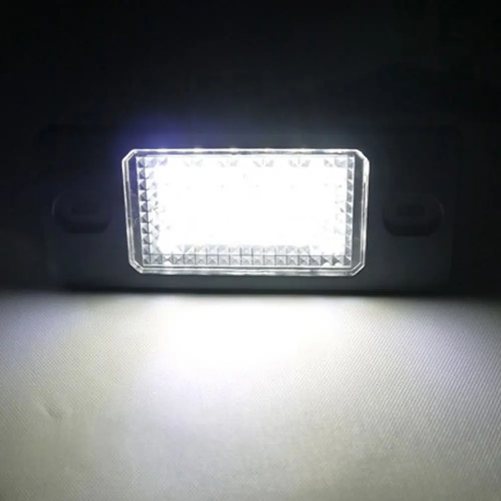 2 шт. 18SMD Автомобильный светодиодный светильник номерного знака для VW Tiguan Cayenne Touareg Golf 5 5D Passat(B5.5) 5D автомобильные аксессуары