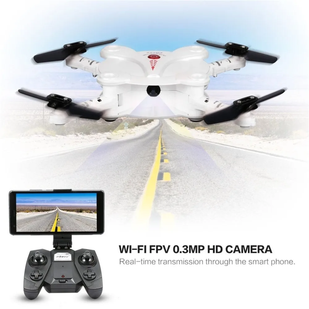FQ777 FQ17W 2,4G 6 осевой гиростабилизированный мини скоростной Дрон Wi-Fi FPV(first person View складной RTF Квадрокоптер с дистанционным управлением с 0.3MP Камера удержания высоты «Безголовый» режим