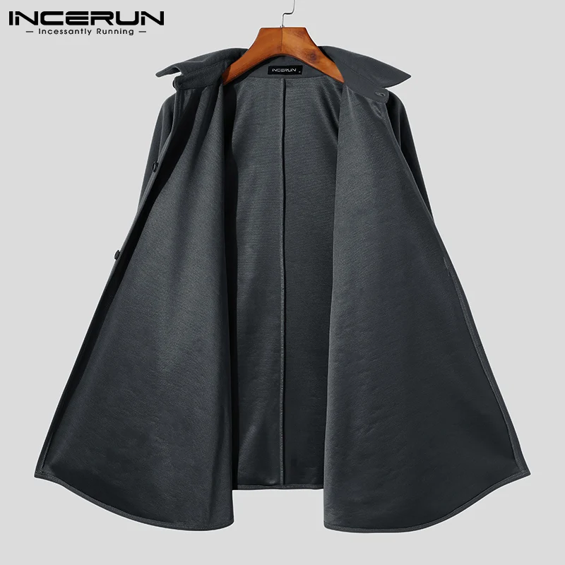 INCERUN Fashionable Ponchos New Men's Autumn Winter Casual Sleeveless Cloak Male Loose Comfortable Buttons Cape Coat S-5XL 2021