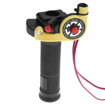 

New 35mm Motorcycle Twist Throttle Grip with Brake Cable handlebar Accelerator with Engine On/Off Button Motorcycle Accelerators