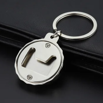 

Creative Beer Bottle Cap-Shaped Bottle Opener Portable Key Ring Chain Keyring Keychain Bottle Opener Metal Beer Bar Tool Gift