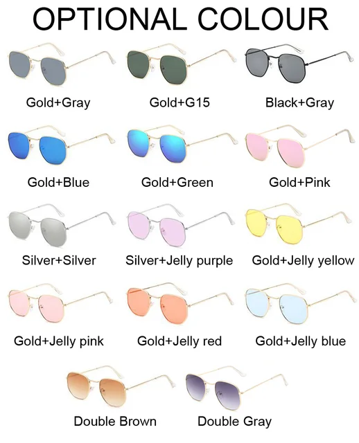 Designer Square Sunglasses For Men - Classic Metal Polygon Shades_voghion.com
