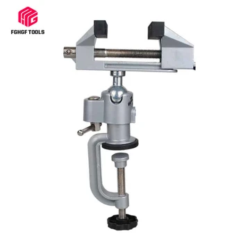 

FGHGF 360-degree Rotatable Small Tongs Universal Aluminum Alloy Bench Vise Tools For Fixing