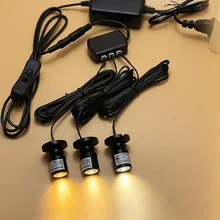 Мини светодиодный светильник с изображением прожектора регулируемая настольная лампа адаптер питания концентратор черный корпус