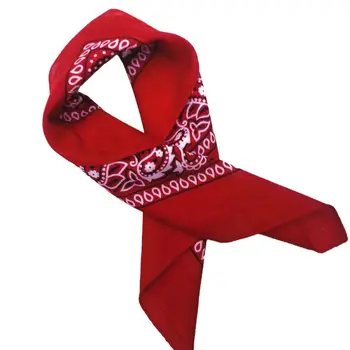 

Outdoor Bandana Square Scarf 55cm*55cm Black Red Paisley Printed Headband For Women/Men/Boys/Girls