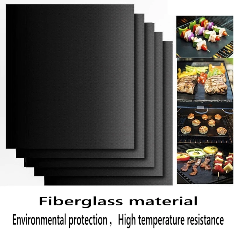 Tapis de Barbecue Barbecue cuisson en plein air tampon antiadhésif réutilisable téflon plaque de cuisson 40*30cm pour partie PTFE gril tapis outils nouveau| | - AliExpress