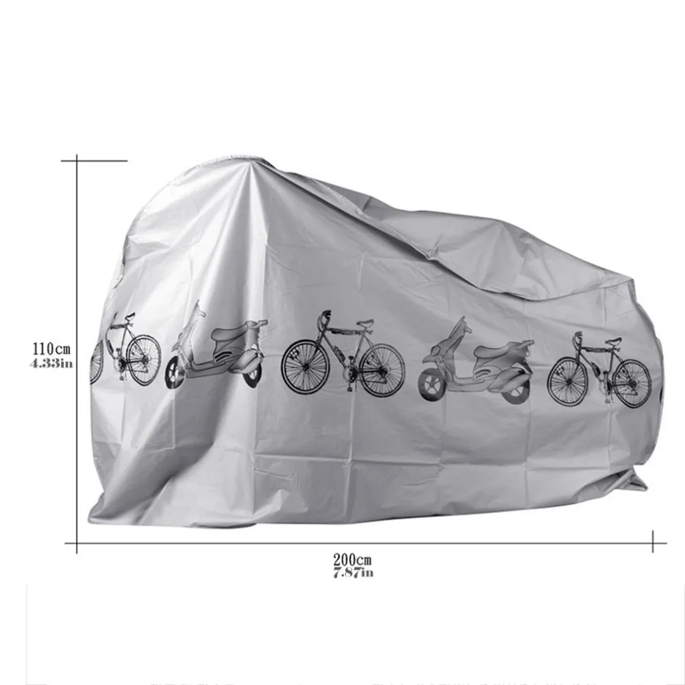Серый мото велосипед мотоциклетные Чехлы Пылезащитный Водонепроницаемый открытый закрытый чехол для защиты от дождя пальто для велосипеда скутер