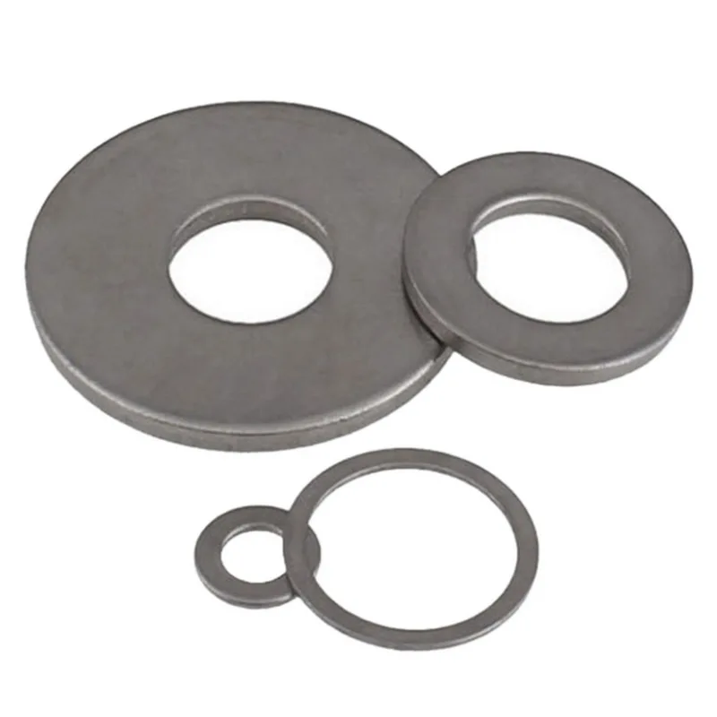 

50/100pcs Stainless Steel Flat Washer Plain Washer Flat Gasket Outer Diameter 16/20/28/30mm