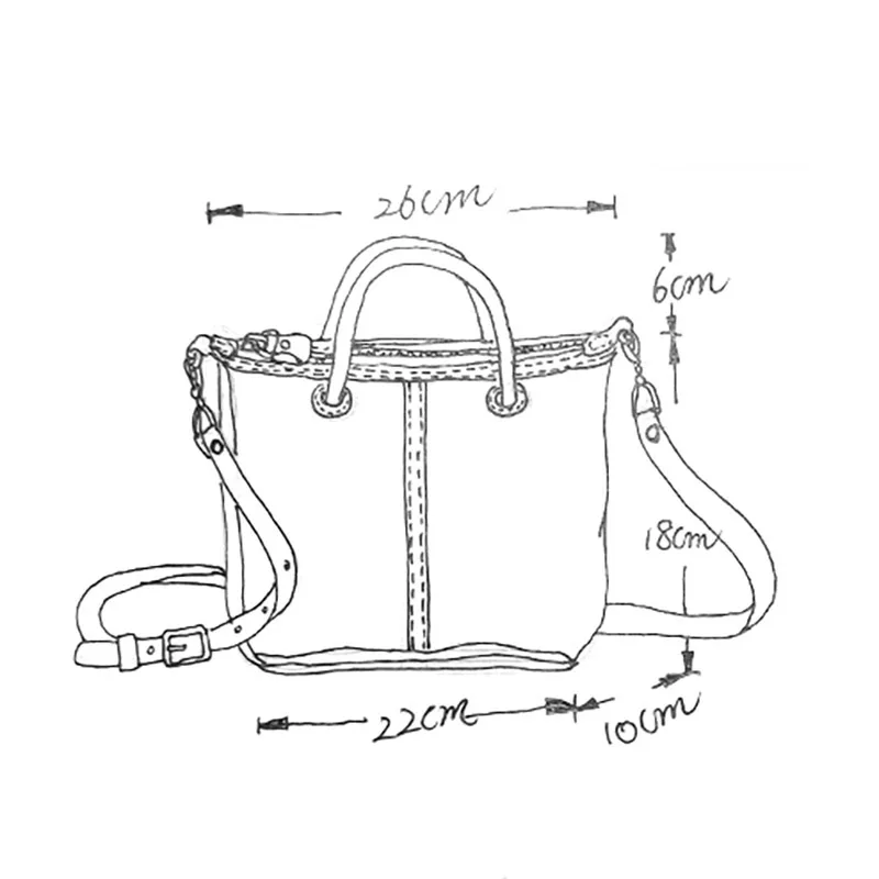 EUMOAN Handmade one-shoulder slanted bag, women's leather leather leather handbag, women's vintage do old one-shoulder bag