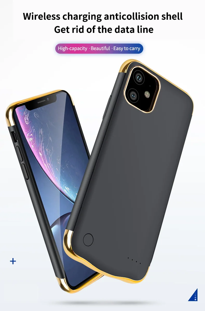 5500 мАч для Iphone 11 Pro Чехол для зарядного устройства умный силикагелевый Материал чехол для аккумулятора power Bank