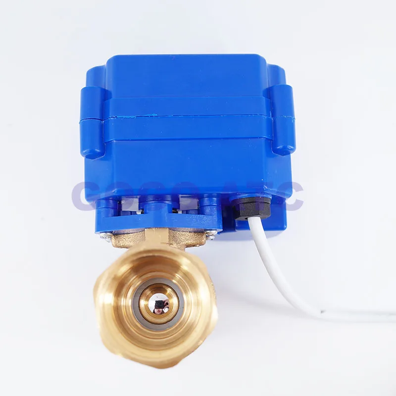 1 дюйм BSP DN25 220V AC латунный моторизованный шаровой клапан 2 ходовой Электрический