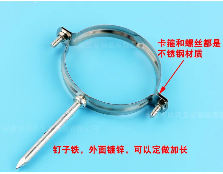 Напрямую от производителя продажи ПВХ гвоздь-встроенный дренажный зажим ...