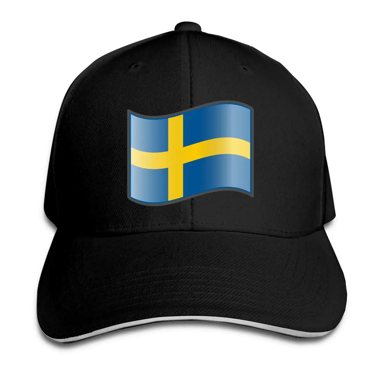 Классическая Бейсболка унисекс с флагом Швеции