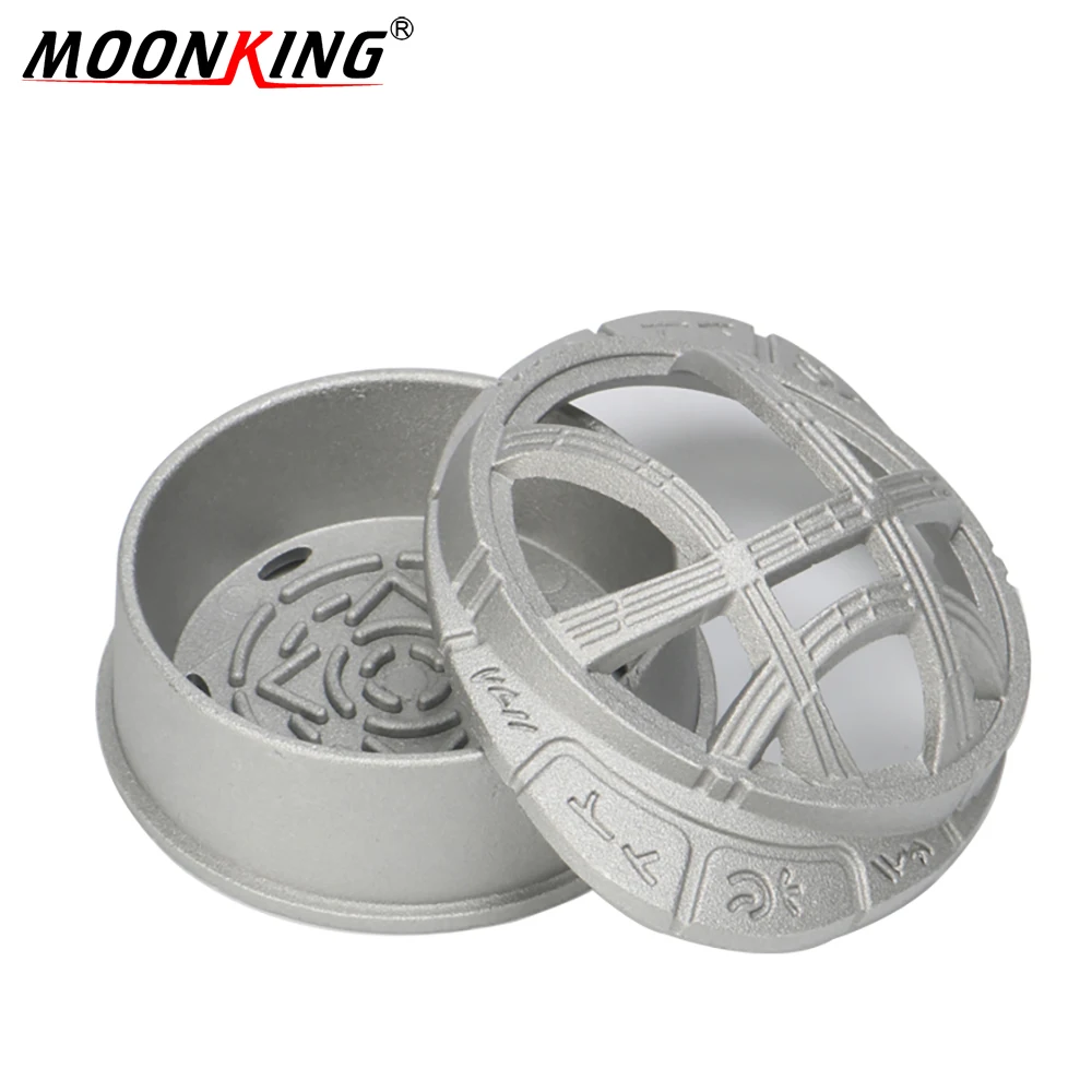 Новый дизайн MOONKING матовый металлический держатель для угля кальяна в форме