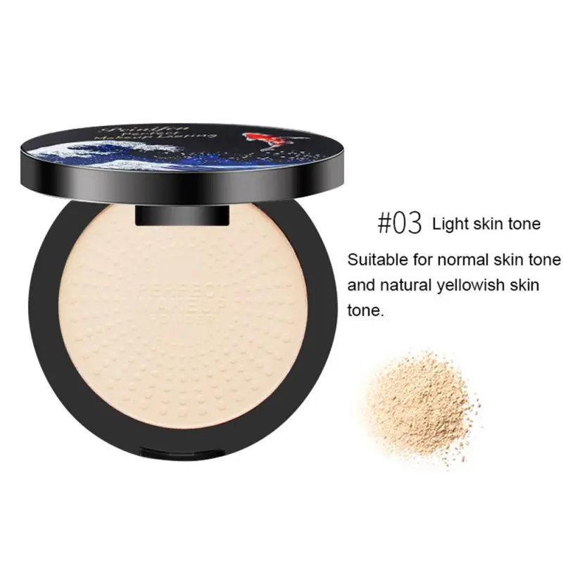 Pressed Powder Oil-control Long Lasting Cover Blemishes Even Skin Tone Makeup Powder