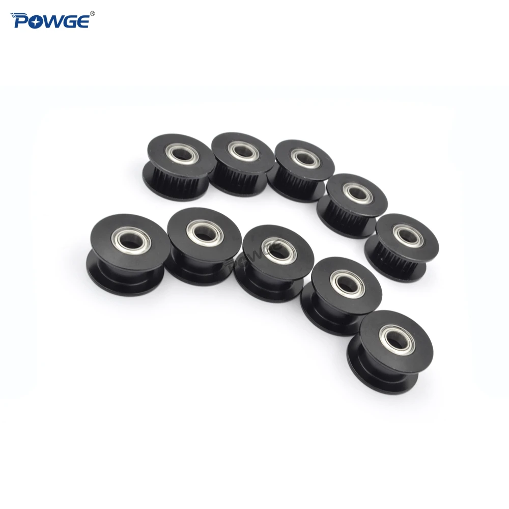 Фото POWGE 5 шт. 20 Зубы 2GT 2 м синхронное колесо Натяжной шкиф с Диаметр 3/4/5 мм подшипником POWGE 5 шт. 20 Зубы 2GT 2 м синхронное колесо Натяжной шкиф с Диаметр 3/4/5 мм подшипником