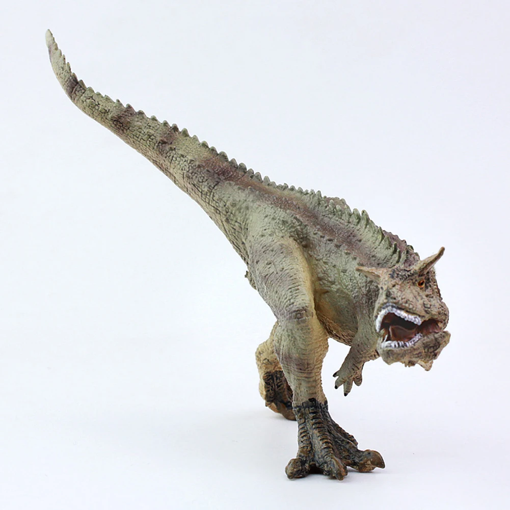 Lifelike Carnotaurus Dinosaur Action Figurine Solid Model Kids Educational Toys for Children Gift