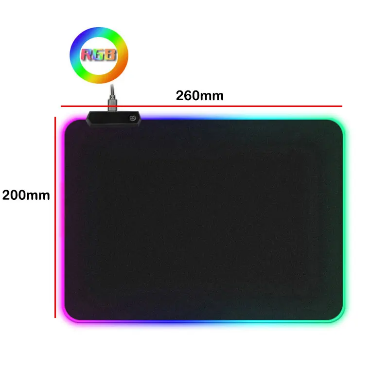 Светодиодный светильник игровой Мышь Pad RGB большой чехол для клавиатуры на